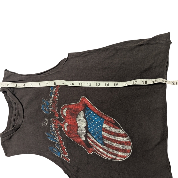 The Rolling Stones Kids Black Tank Top with Logo - Picture 3 of 6